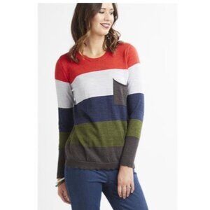 Foil brand Merino Wool Color Block Sweater Size Large